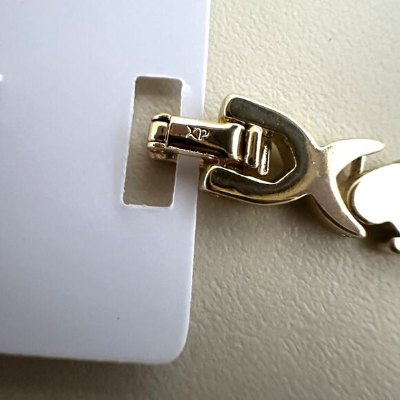 18K Gold Plated XP Hugs Kisses XOXO Necklace Bracelet Set Oro Laminado - Picture 5 of 10